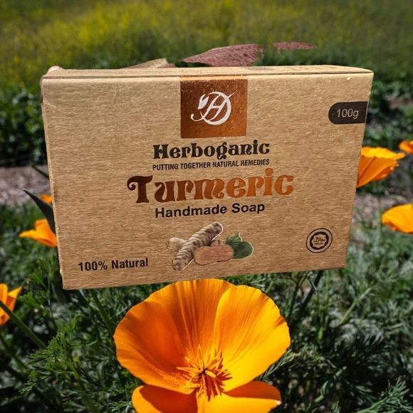 Turmeric brithtening soap vitamin c soap alpha arbutin skin brightening - Picture 3 of 5